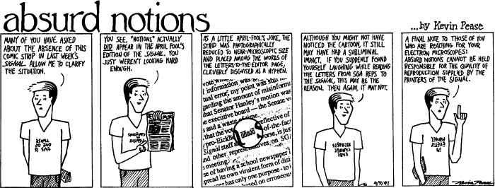Comic from April 9, 1991